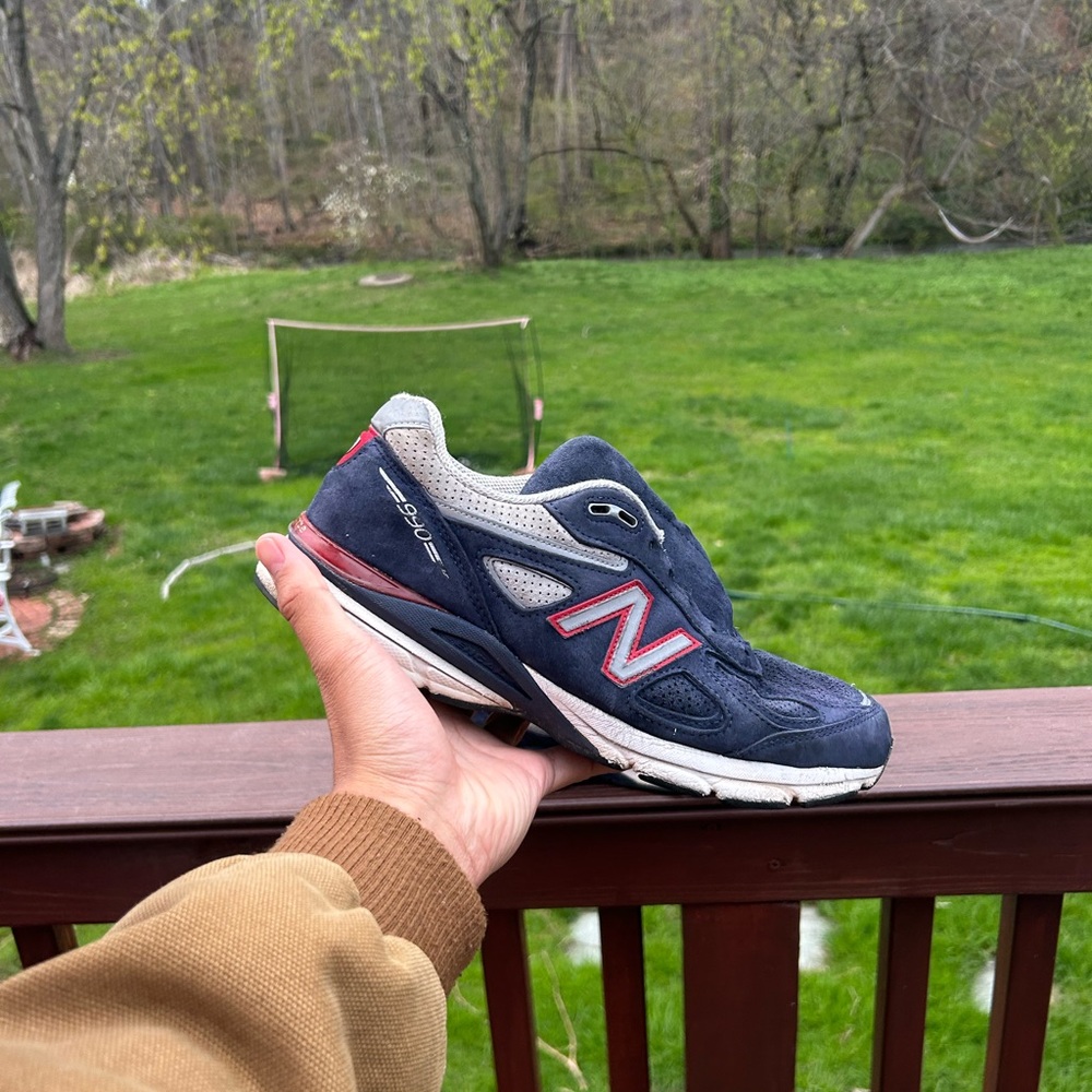 New Balance 990v4 Made in USA Navy Red Colorway Men Size 10